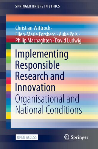 Implementing Responsible Research and Innovation: Organisational and National Conditions