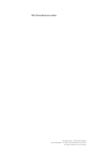 Wie Demokratien enden. Von Athen bis zu Putins Russland