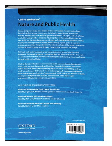 Oxford Textbook of Nature and Public Health: The Role of Nature in Improving the Health of a Population