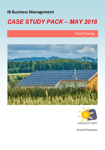 Case Study Pack - Afghan Sun - May 2018