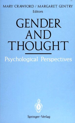 Gender and Thought: Psychological Perspectives: Psychological Perspectives