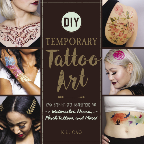 DIY temporary tattoo art easy step-by-step instructions for watercolor, henna, flash tattoos, and more!