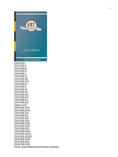 The art of public speaking