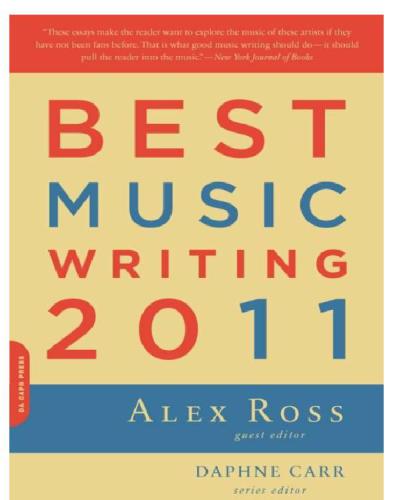 Best Music Writing 2011