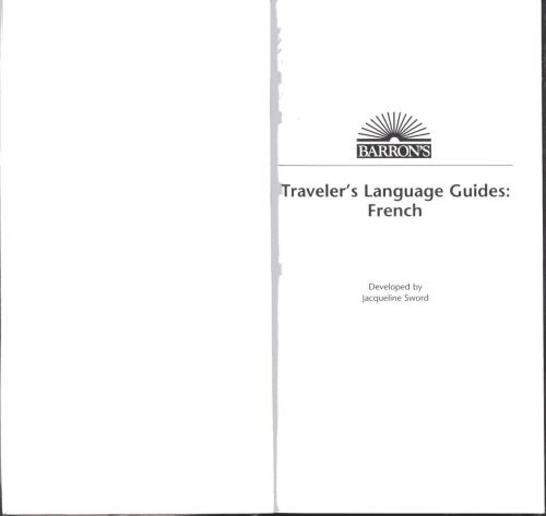 Barron's Traveler's Language Guide -- French