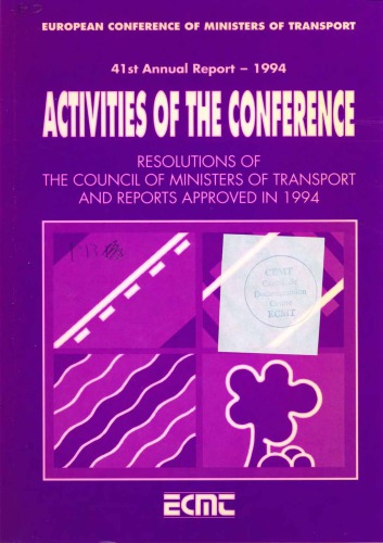 Forty-First Annual Report Activ - European Conference of Minister