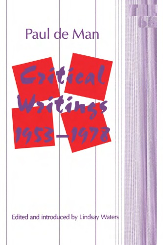 Critical writings, 1953-1978