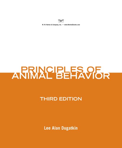 Principles of animal behavior