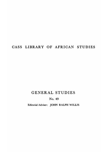 The position of the chief in the modern political system of Ashanti: A study of the influence of contemporary social changes on Ashanti political institutions