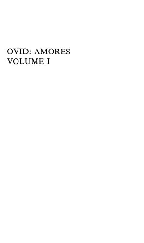 Ovid Amores: Text, Prolegomena and Commentary in Four Volumes. Text and Prolegomena