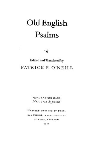 Old English Psalms