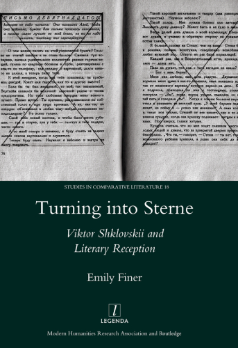Turning into Sterne: Viktor Shklovskii and Literary Reception