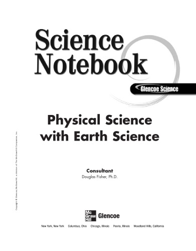 Science notebook, Physical science with earth science
