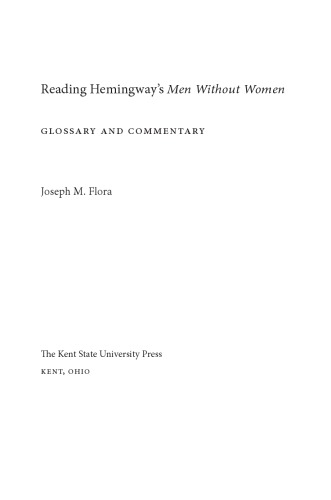Reading Hemingway's Men without women glossary and commentary