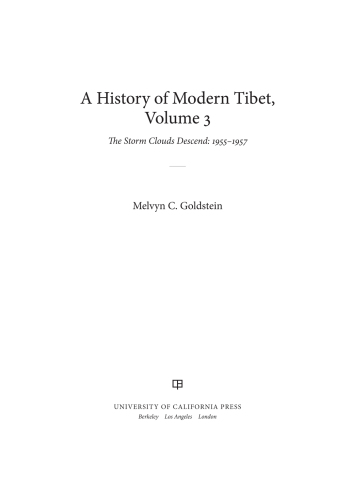 A History of Modern Tibet, Volume 3