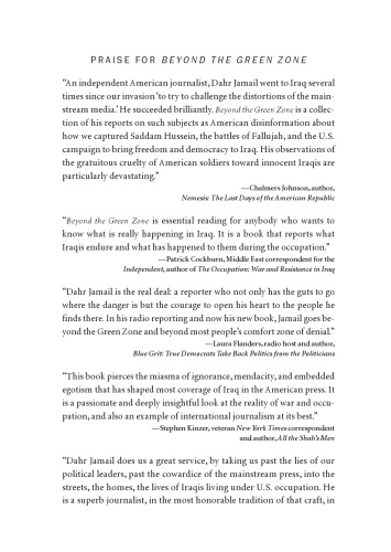 Beyond the green zone: dispatches from an unembedded journalist in occupied Iraq