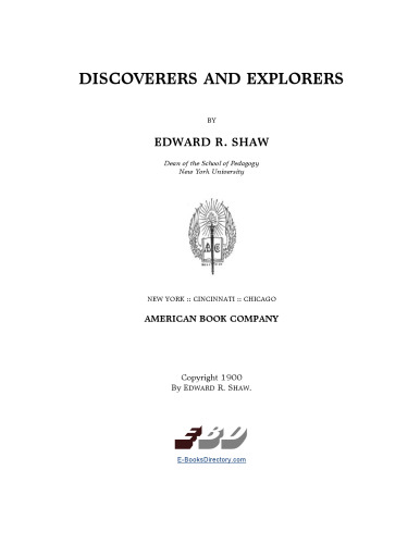 Discoverers And Explorers (1900)