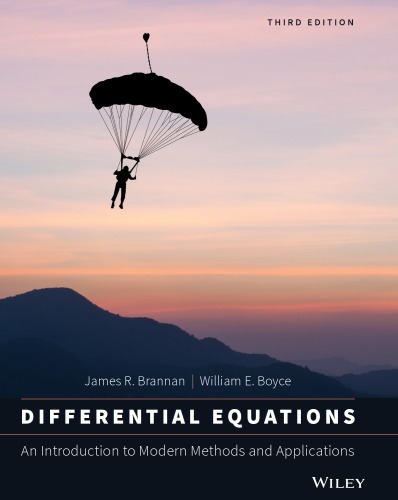 Differential equations: an introduction to modern methods and applications