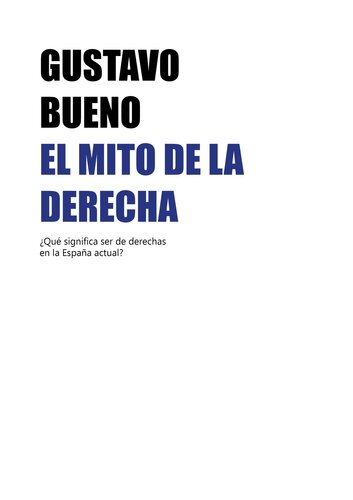 El mito de la Derecha