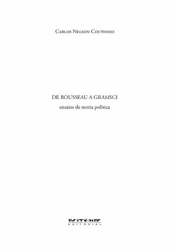 De Rousseau a Gramsci: ensaios de teoria política