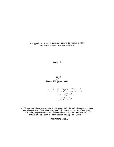 An Analysis of Primary Readers from Five Spanish-American Countries