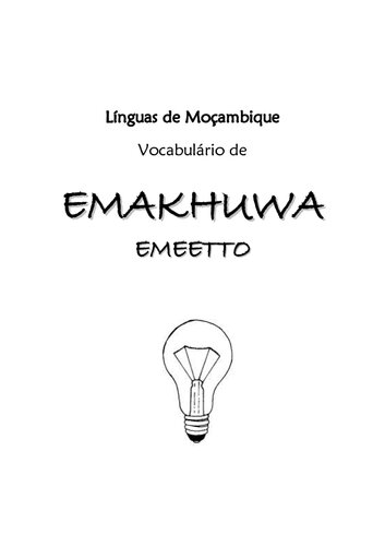 Vocabulário de Emakhuwa Emeetto