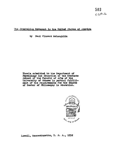 The Froebelian movement in the United States of America