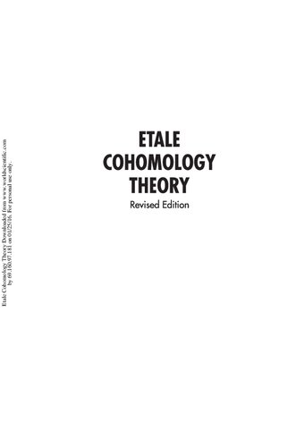 Etale Cohomology Theory