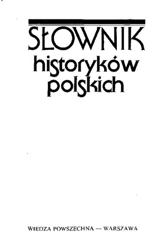 Słownik historyków polskich