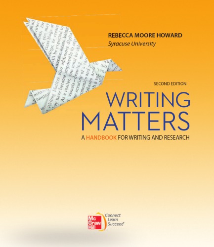 Writing Matters: A Handbook For Writing And Research