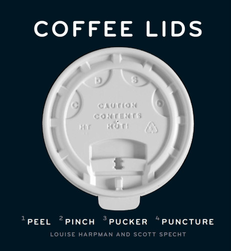 Coffee lids: ¹peel, ²pinch, ³pucker, ⁴puncture