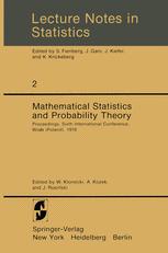 Mathematical Statistics and Probability Theory: Proceedings, Sixth International Conference, Wisła (Poland), 1978