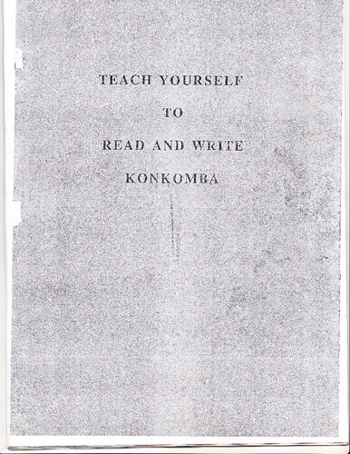 Teach yourself to read and write Konkomba