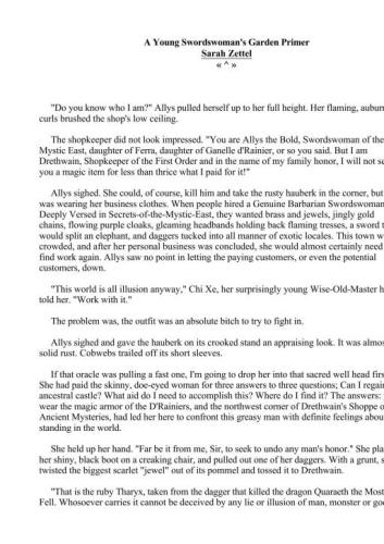 A Young Swordswoman's Garden Primer