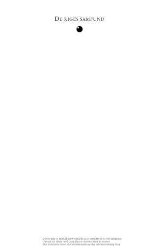 De riges samfund: nyliberalismen i globaliseringens epoke