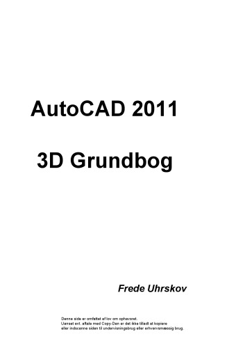 AutoCAD 2011-3D grundbog