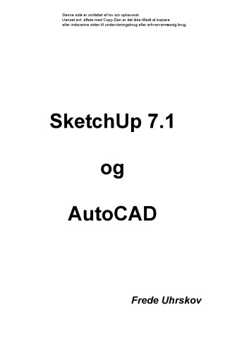 SketchUp 7.1 og AutoCAD