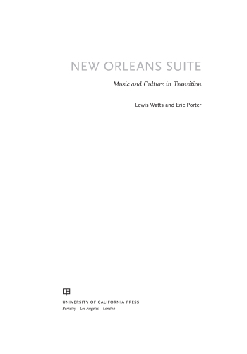 New Orleans suite: music and culture in transition