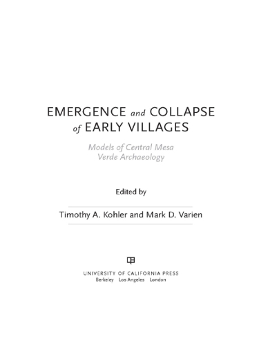 Emergence and collapse of early villages: models of central mesa verde archaeology