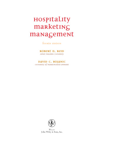 Hospitality Marketing Management