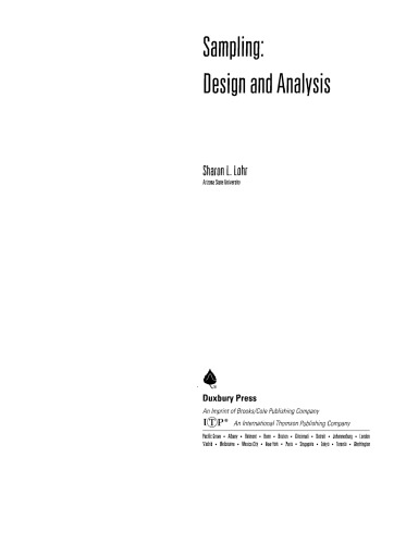 Sampling: design and analysis