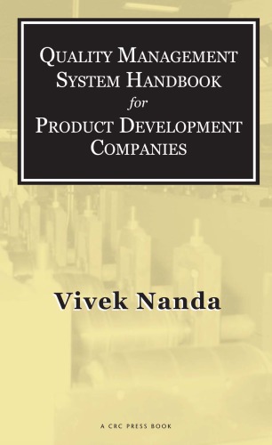 Quality management system handbook for product development companies