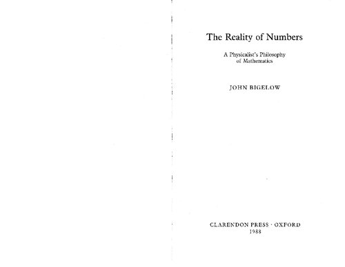 The Reality of Numbers: A Physicalist's Philosophy of Mathematics