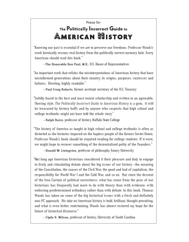The politically incorrect guide to American history