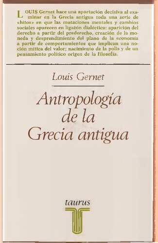Antropología de la Grecia Antigua