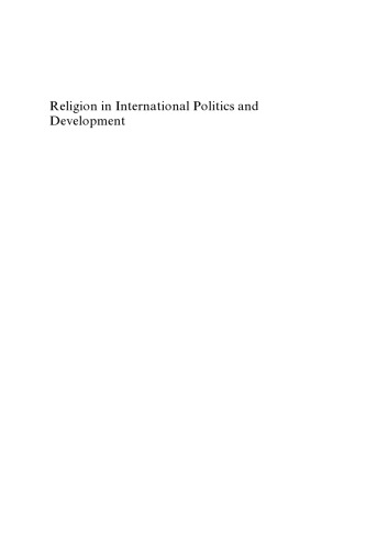 Religion in international politics and development: the World Bank and faith institutions
