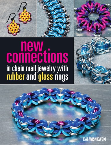 New connections in chain mail jewelry with rubber and glass rings