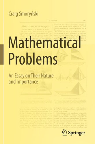 Mathematical Problems - An Essay on Their Nature and Importance