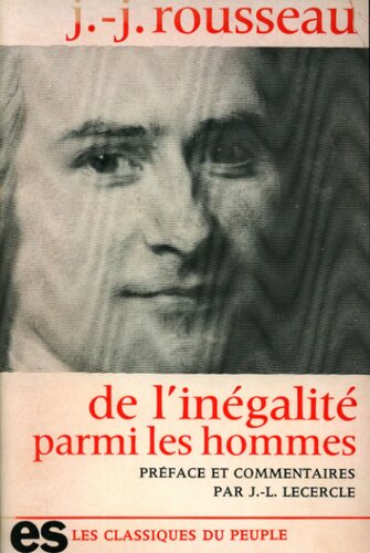 Discours sur l'origine et les fondements de l'inégalité parmi les hommes