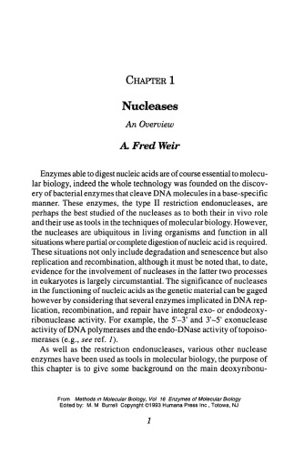 Enzymes in Molecular Biology: Essential Data